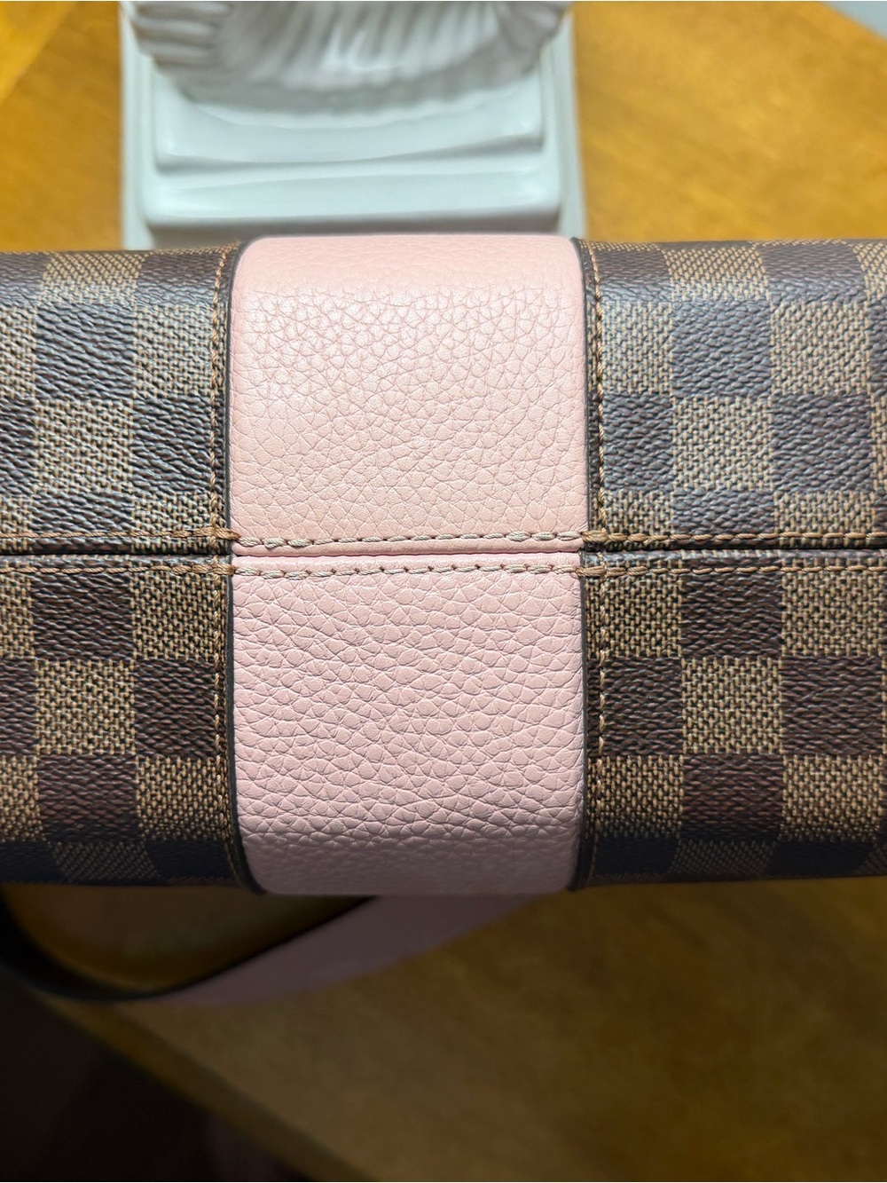 Louis Vuitton Damier Bond Street Bag with Pink Leather Accent - Picture 5 of 16